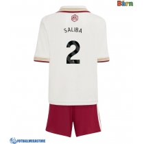 Fotballdrakt Barn Arsenal William Saliba #2 Tredjedraktsett 2025-26 Kortermet (+ Korte bukser)